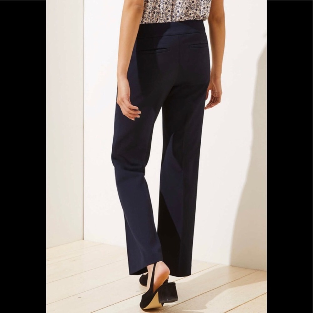 Loft Trousers in Button Tab Waist In Marisa Fit